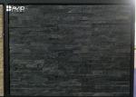 Black Quartz Cultured Stone Wall Panels Light Weight 10-20mm Thickness