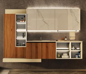 Wholesale Round Ceramic Wash Basin Bathroom Cabinet Bathroom Mirror Cabinet from china suppliers