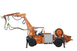 Wholesale 4 Wheel Drive Wet Shotcrete Machine 0~20 Km/H Travelling Speed from china suppliers