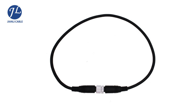 2Pin GX12 30CM  Locking Device Aviation Cable Car Monitoring System