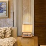 Solid wood creative personality lamp American bedroom bedside lamp indoor nordic
