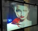 3D Advertising Rear Projection Film Daylight Glass Holographic 100um Transparent