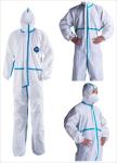 White Anti Virus Sterile Disposable Protective Coverall for Food Processing