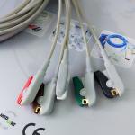 10 Pin Siemens Ecg Cable / 5 Lead Ecg CableGrabber AHA 3.6 M