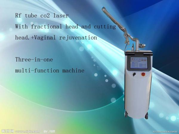 Warts Removal Fractional Co2 Laser Equipment Gray + White Color For Skin