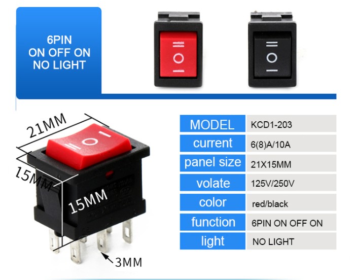 Large Current 30A 4 PIN ON OFF T 85 Rocker Switch For Pump Or Welding Machine