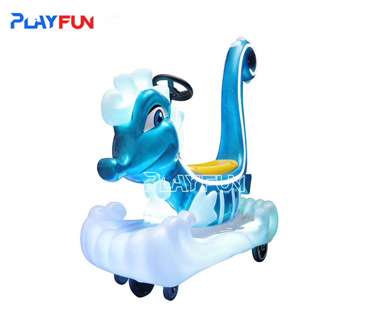 Sea Horse Battery Car Ride Coin Operated Kiddie Rides