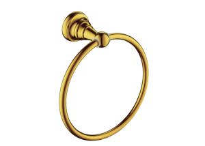 Wholesale Hotel Bathroom Accessory Golden Towel Holder Ring Wall Bright Looks from china suppliers