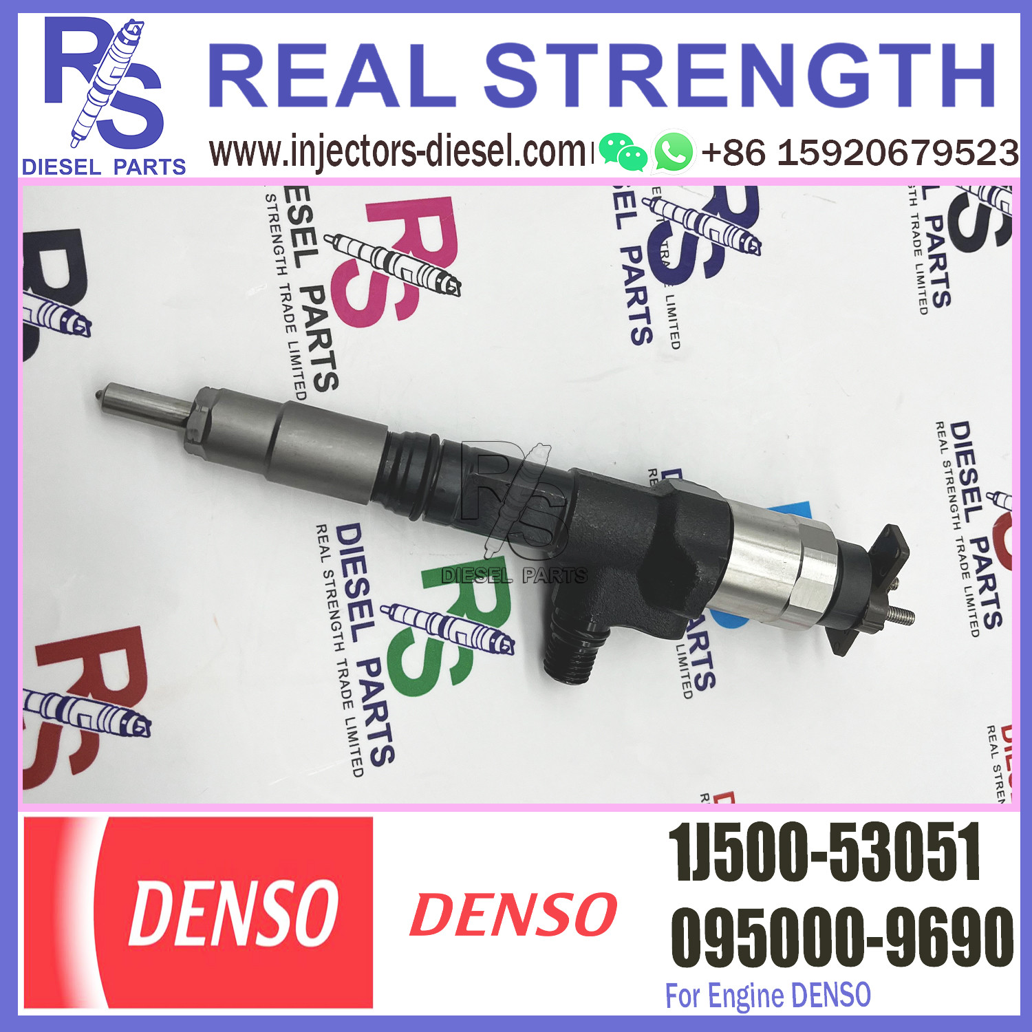 Excavator DENSO Diesel Injector 095000-9690 095000-9691 1J500-53051 1J508-53052