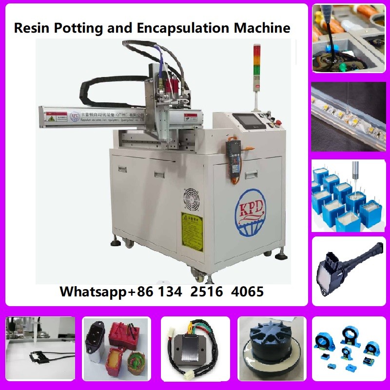 High-precision AB Two part epoxy resin automatic glue dispensing ratio mixing and injection machine for electronics igni