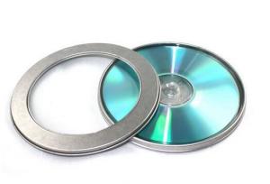 Wholesale round metal CD case with clear window from china suppliers