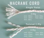 Nature Cotton 3 Strands 4mm Colour Cotton Rope for Customized Requirements