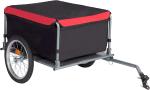 Bike Trailer Cargo Foldable Max Load, 2x16'' Inflatable Wheels, Aluminum Bicycle
