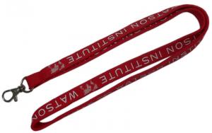 Wholesale order quantity unique product custom logo printed tube safety neck woven Lanyard from china suppliers