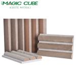 Sound Absorption Wooden Slat Soundproof Panels With Luxurious Suede Finish