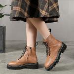 S219 Fashion thick-soled handmade leather Martin boots autumn and winter hot