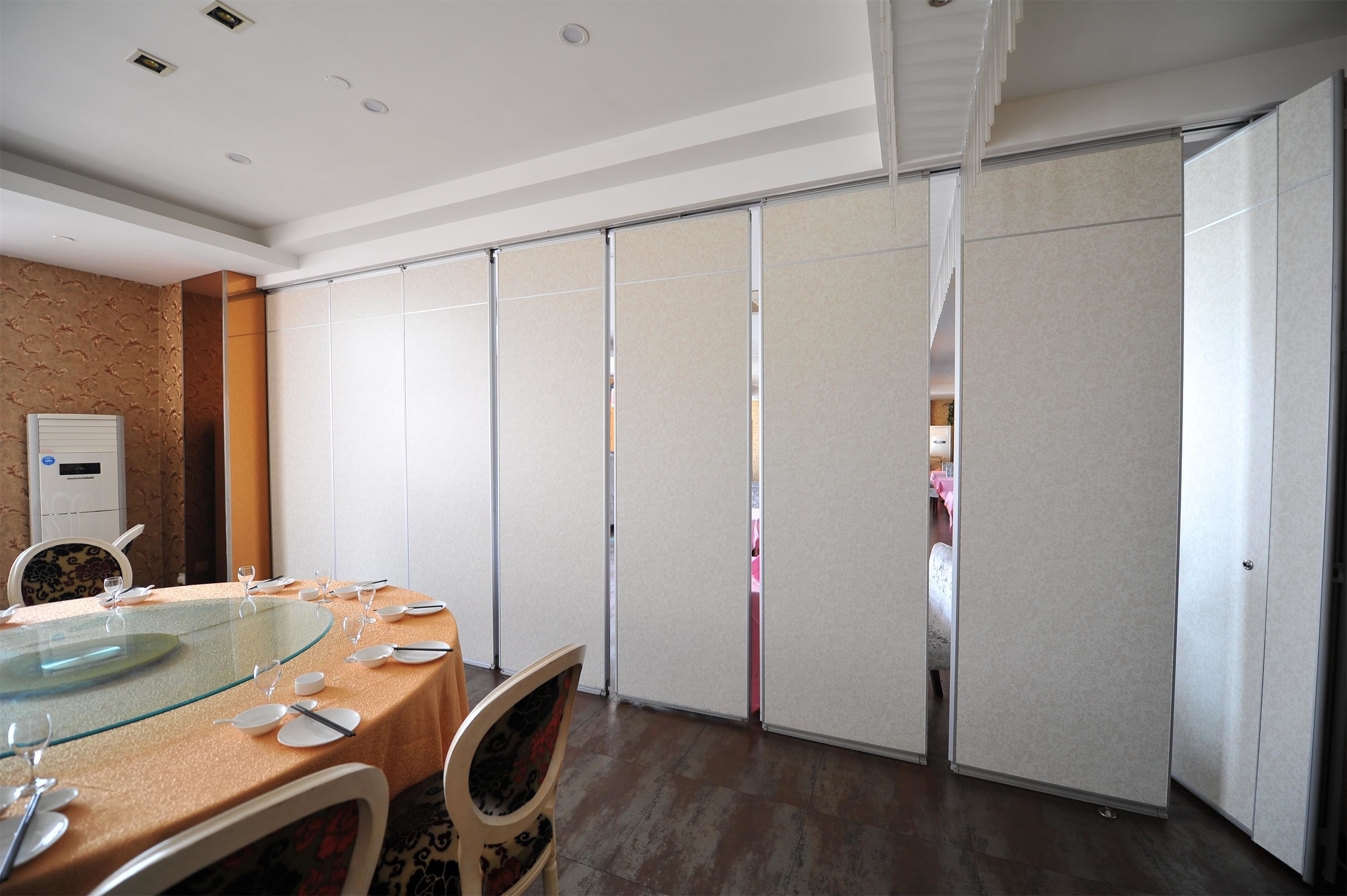 Commercial Wooden Aluminum Acoustic Room Dividers / Office Folding Panel Partitions