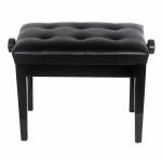 wholesaler Classic solid wood black leather wooden piano bench Solid Wooden