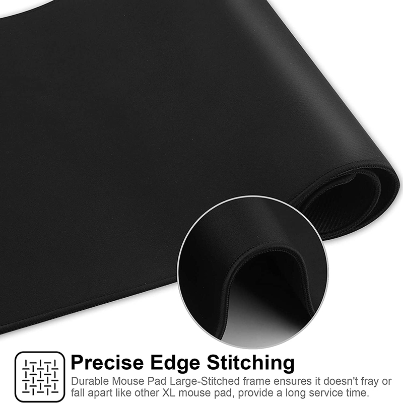 Large Extended Waterproof Keyboard Mat Non-Slip Gaming Mouse Pad with Stitched Edges