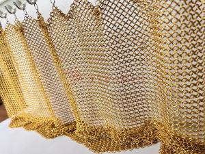 Wholesale 7mm And 12mm Stainless Steel Ring Mesh Curtain For Space Decoration from china suppliers
