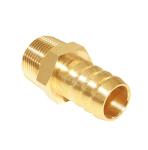 1" Barb X 1" Male Brass Hose Fitting