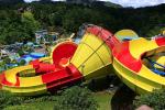 Safety Fiberglass Backward Tantrum Valley For Aqua Park / Industrial Water Slide