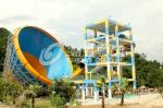 14.6m Platform Height Fibre Glass Slides For Water Park , Adult Fiberglass Super