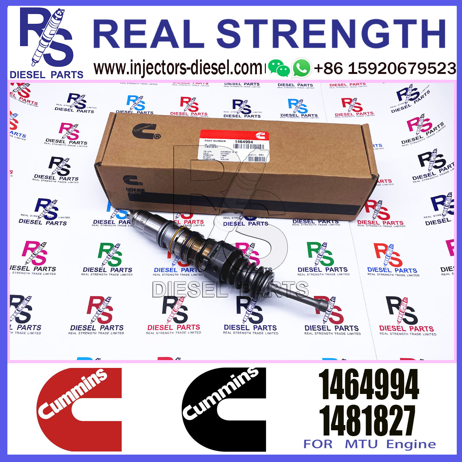 Diesel Fuel Injector 4088725 4902818 4928264 4928260 1464994 For CUMMINS QSX15 ISX15 X15 Engine
