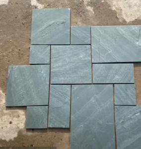 Wholesale Natural Green Honed Outdoor Slate Paving Tiles 600*150mm from china suppliers