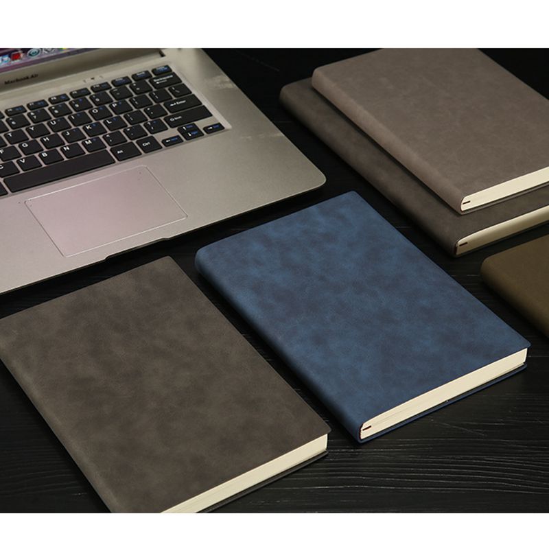 Business Journal Custom A5 Planner PU Leather Notebook Set with Logo and Paper Cover