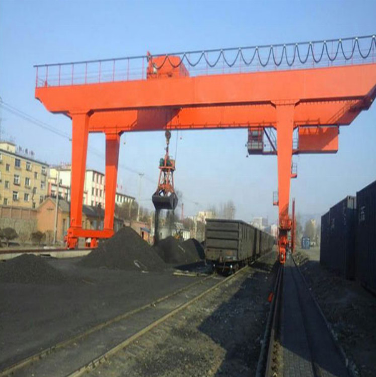 50 Ton MG Double Girder Gantry Crane Heavy Duty With Hook Shield Portal