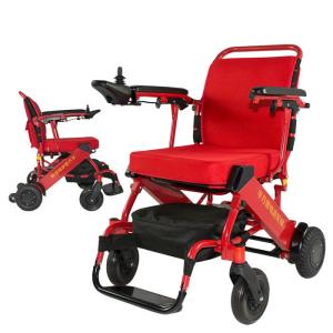 Wholesale Lightweight Aluminum Handicapped Foldable Power Electric Wheelchair from china suppliers