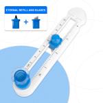 Metal Plastic Circle Paper Trimmer Zequan 360 Mini Round Paper Cutter for