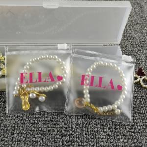 Wholesale Custom PVC Necklace Jewelry Zipper Bags Mini Influencer Style Sealed Transparent from china suppliers