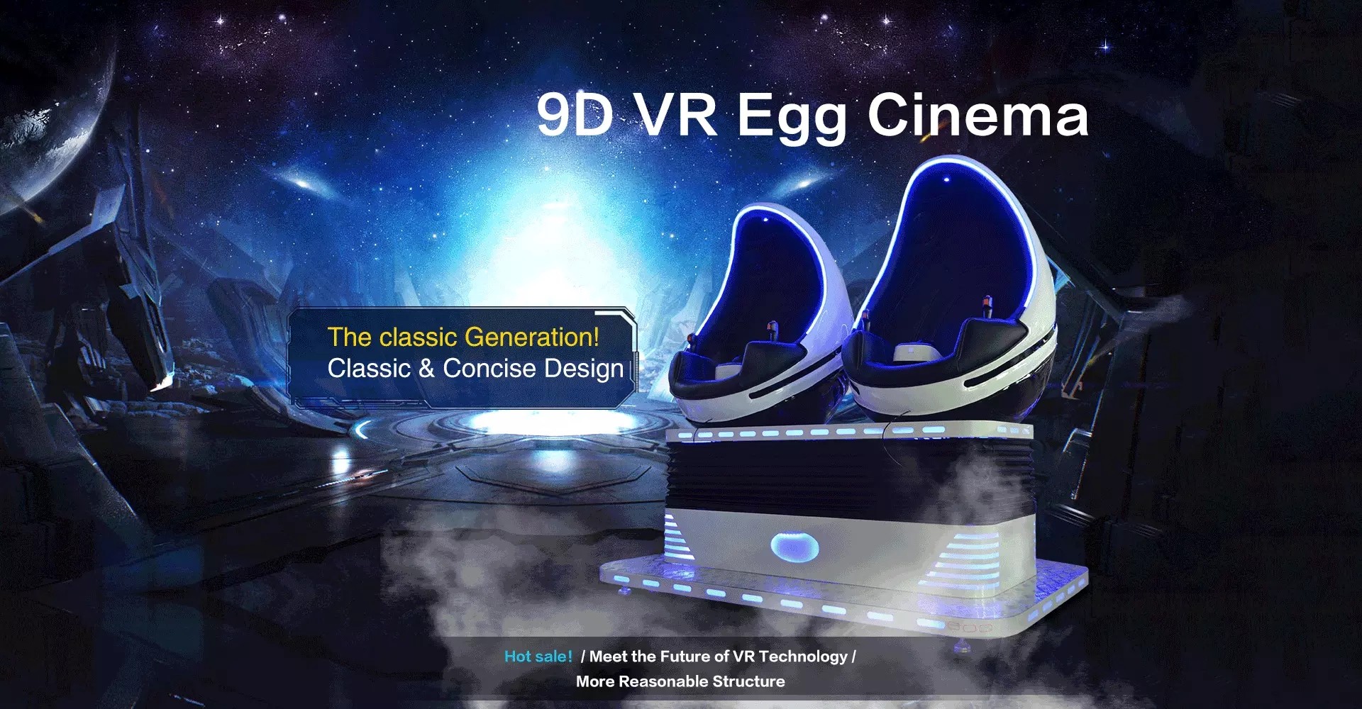 Virtual Reality Movies Classic VR Egg Cinema / 5 Effects Owatch VR Chair Machine