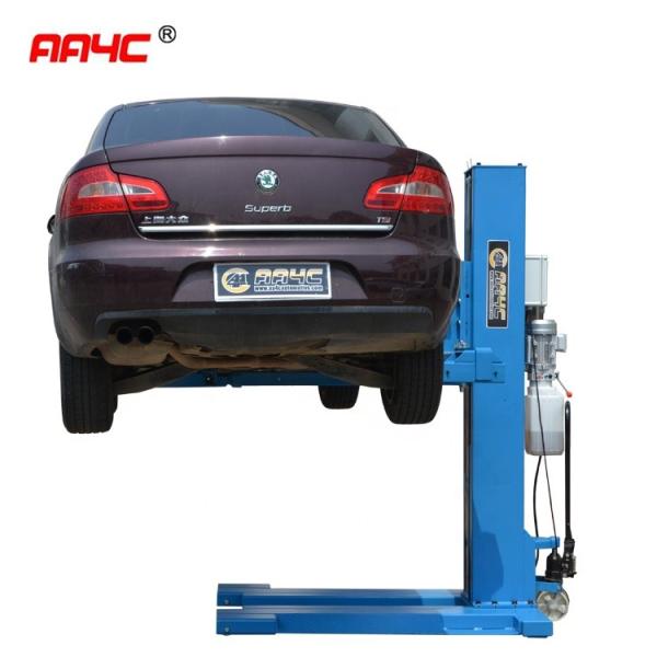 AA4C 1 Post Car Lift Hydraulic One Post Vehicle Lift Single Post Car Hoist 2.5T
