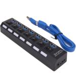 7 Ports External Hard Drives Quick Charge USB 3.0 HUB