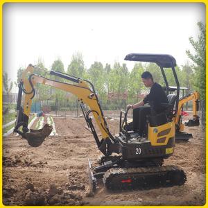 Wholesale Compact Hydraulic Crawler Excavator , 2 Ton Small Mini Excavator Machine from china suppliers