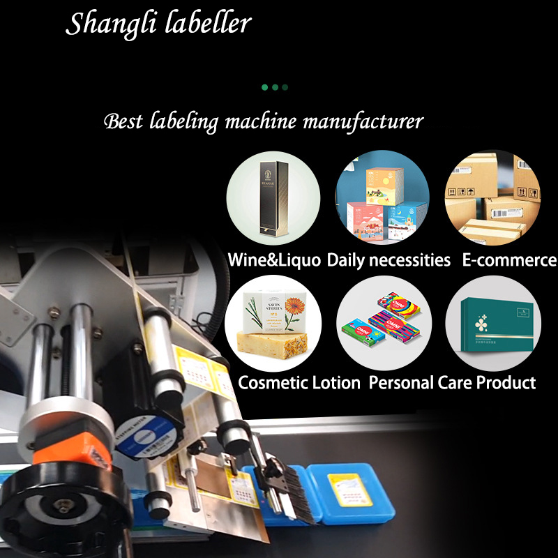 Carton Packaging Automatic Transparent Adhesive Label Applicator for Box Sealing