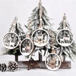Wooden decorative pendants for Christmas family atmosphere