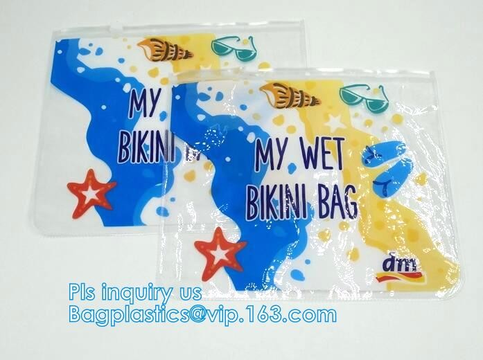 k pvc bag slider travel beauty bag, slider zipper travel pvc pouch bag, slider bag makeup zipper bag for travel