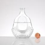 Super Flint Glass Bottle 500ml 750ml 1000ml Hot Stamping for Brandy