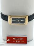 Fashionable Chic Leather Strap Quartz Watch Stainless Steel Stylish Quartz Wrist