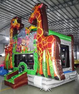 Wholesale Logo Custom Giraffe Bounce House For Party Rental Business from china suppliers