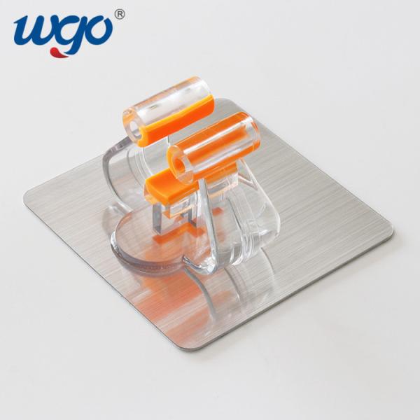No Drilling Cleaning Tools Hanger , Wall Mount Broom And Mop Holder