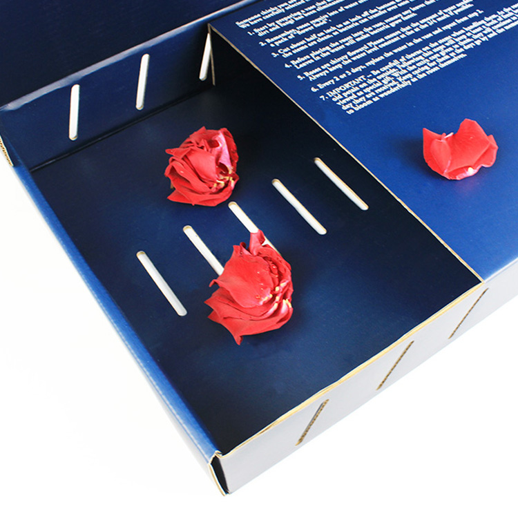 Rose Flower Rigid Gift Box 3-7layers For Bouquet Gloss PP Lamination