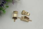 Small design purse metal zinc alloy light gold decorative hardware lock