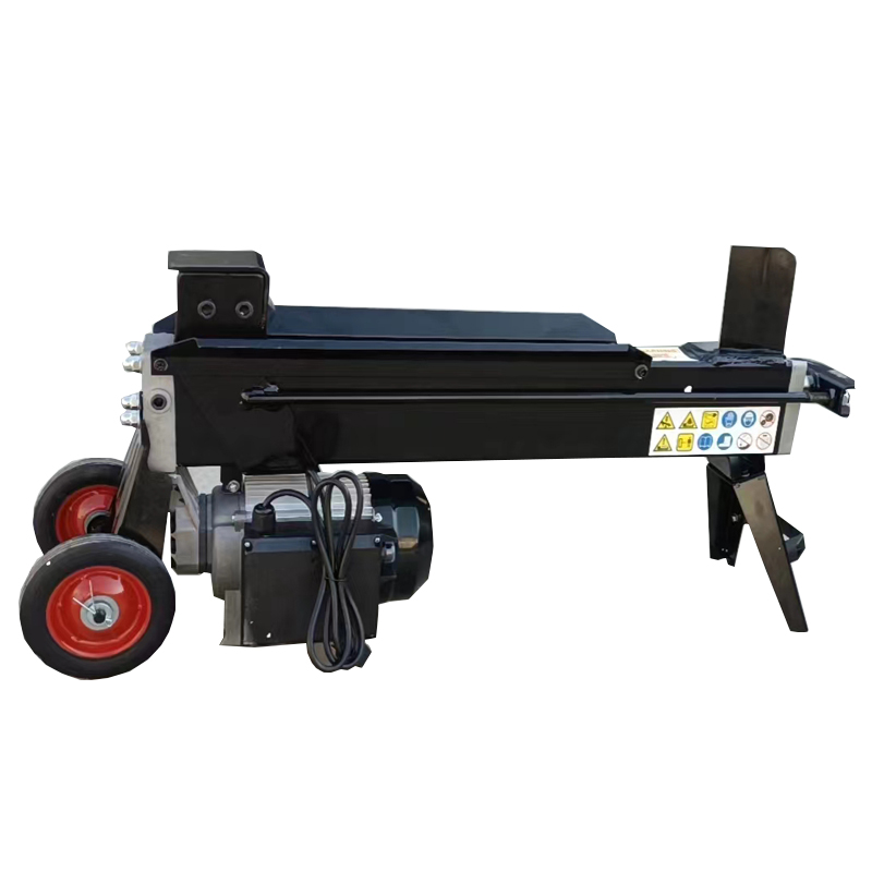 Electric Motor Hydraulic And Horizontal Log Saw Log Splitter Wood Splitting Machine