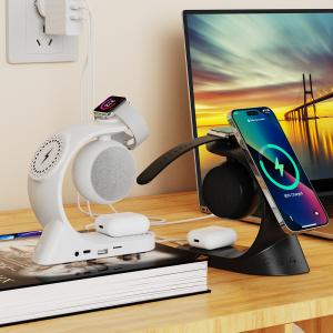 Wholesale 5W Output Power Magnetic Charging Station for iPhone Portable Speakers Earphone and Watch from china suppliers