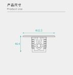 Extended Length Zinc Alloy Shelf Pegs for Flat-Packed Furniture, Heavy-Duty